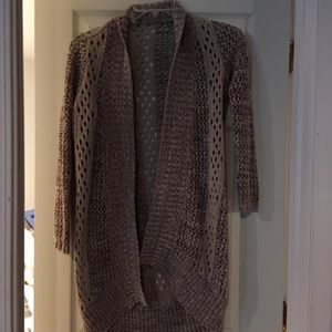 Chico’s tan knit cardigan